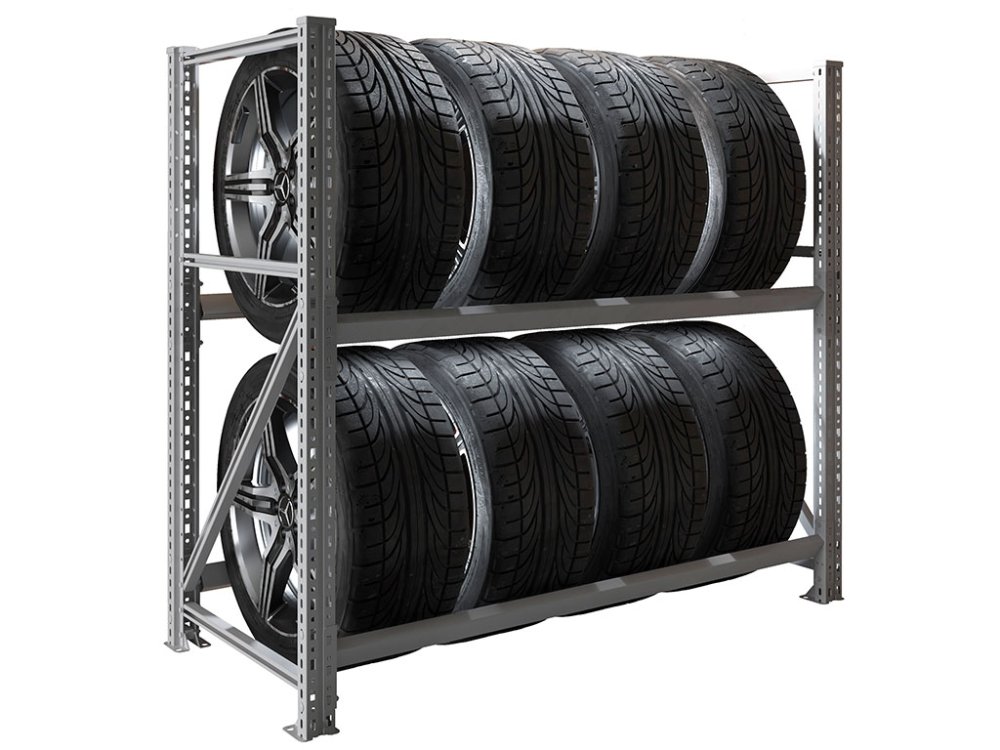 Стеллаж MS Pro 1200/1353x606 стационарный для хранения 8 шин *