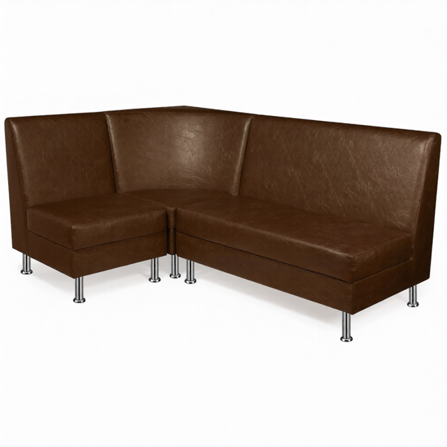 Диван трехместный ДМ-3 (кожзам Эконом белый)