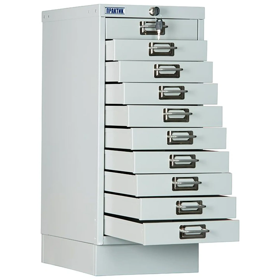 Картотечный шкаф ПРАКТИК MDC-A4/650/10