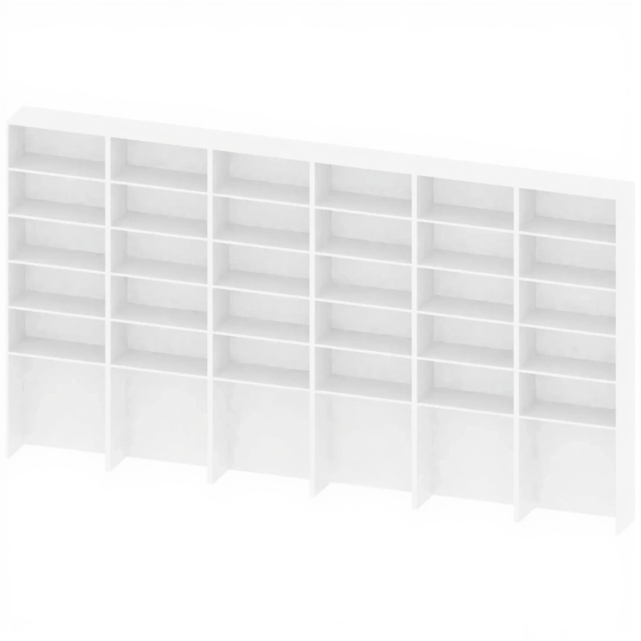 Стеллаж односторонний с отделом для пуфа СТ-АД-146