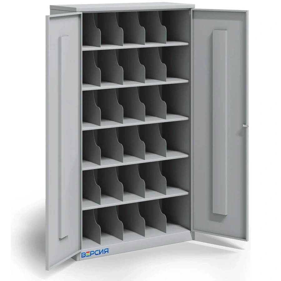 Шкаф для 30 противогазов ХПГ-30, с двумя дверьми (1500x870x380)