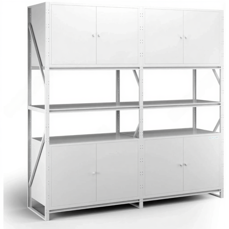 Стеллаж с антресолями хозяйственный 3000х3000х800