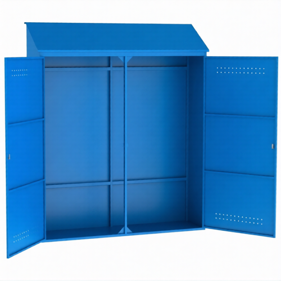 Металлический шкаф для рампы 2000х500х2400 мм