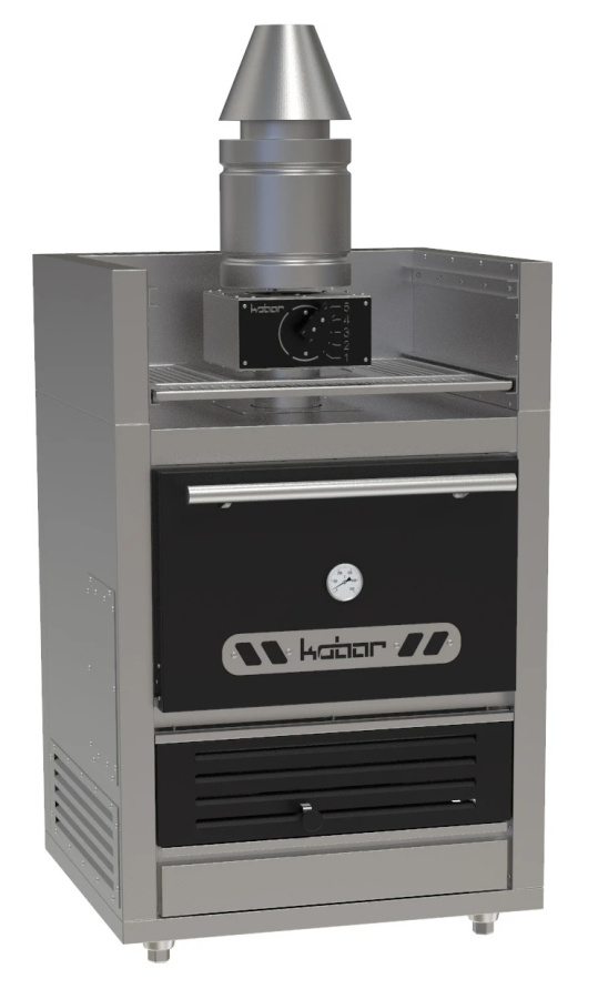 Печь Хоспер + полка для подогрева КОБОР FIRE-25-M BC