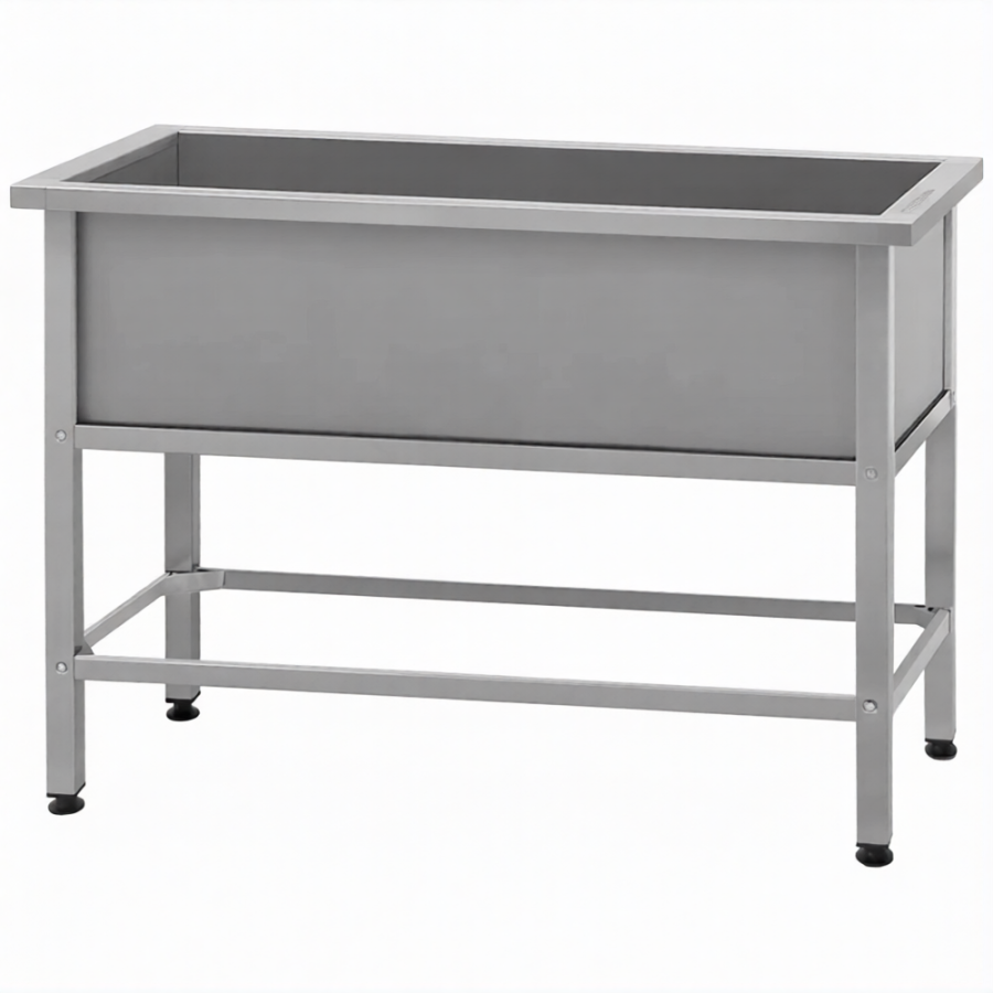 Ванна моечная ВМСн 1010 (860х1010х530)  1 м/о 350х910х430 (ножка проф., тр. 40х40)