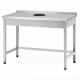 Стол производственный СПРп - 860х1000х800 «Profi Inox», сбор отходов, борт (полка-обвязка)